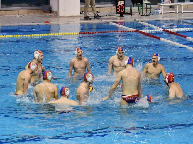Borac water polo players in Bucharest