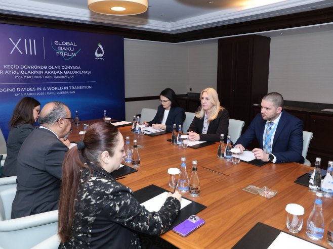 Цвијановићева у Бакуу разговарала са Гебрејесусом и Гринспановом (ФОТО)