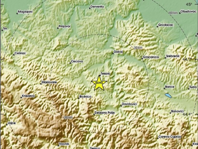 Земљотрес код Тешња