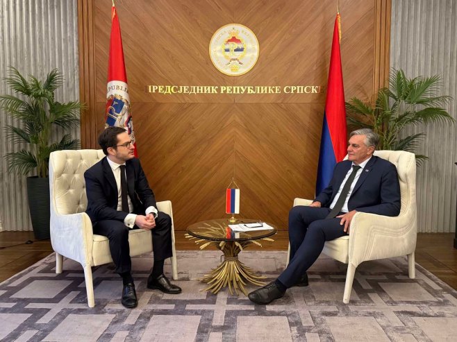 Каран са амбасадором Француске - Фото: predsjednikrs.rs/Dona Katušić