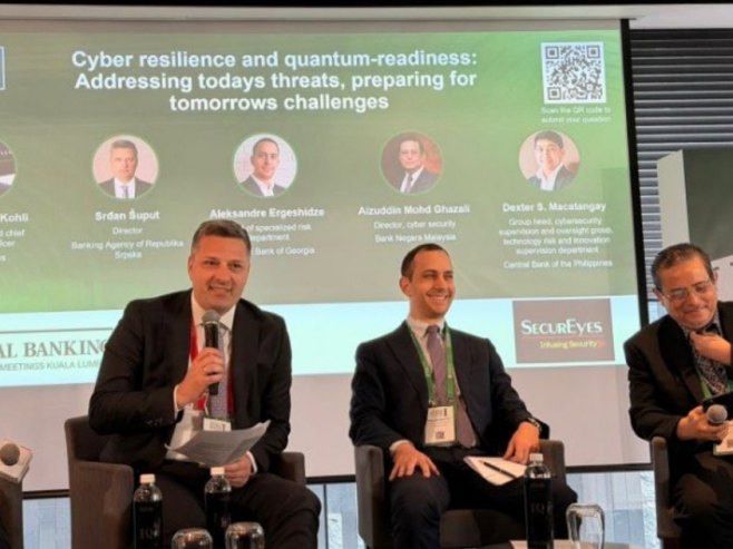 Срђан Шупут на међународном скупу „Централ Банкинг Меетингс“ у Куала Лумпуру - Фото: Уступљена фотографија