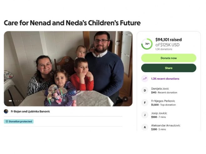 Помоћ добрих људи: За д‌јецу настрадалих Митрића прикупљено 100.000 КМ