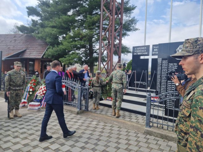 Обиљежавање ХВО у Гаревцу код Модриче - Фото: РТРС