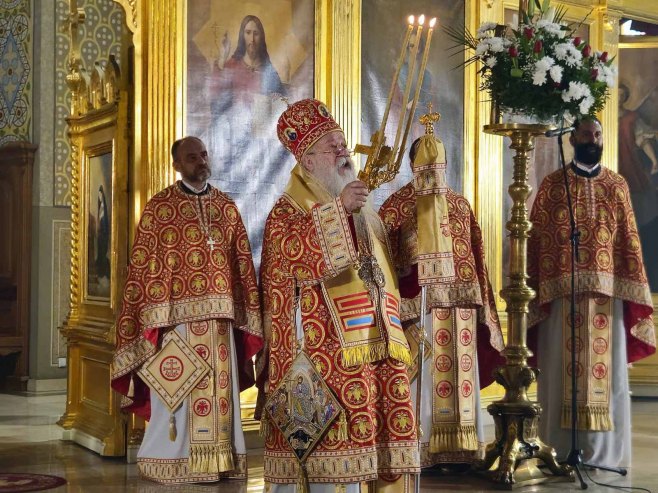 Митрополит Хризостом служио у Саборном храму у Сарајеву