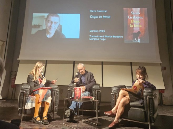 На фестивалу књижевности у Венецији промовисана књига Стеве Грабовца "Послије забаве"