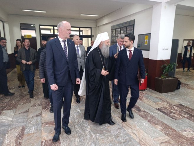 Патријарх Профирије на Правном факултету у Бањалуци (ФОТО)