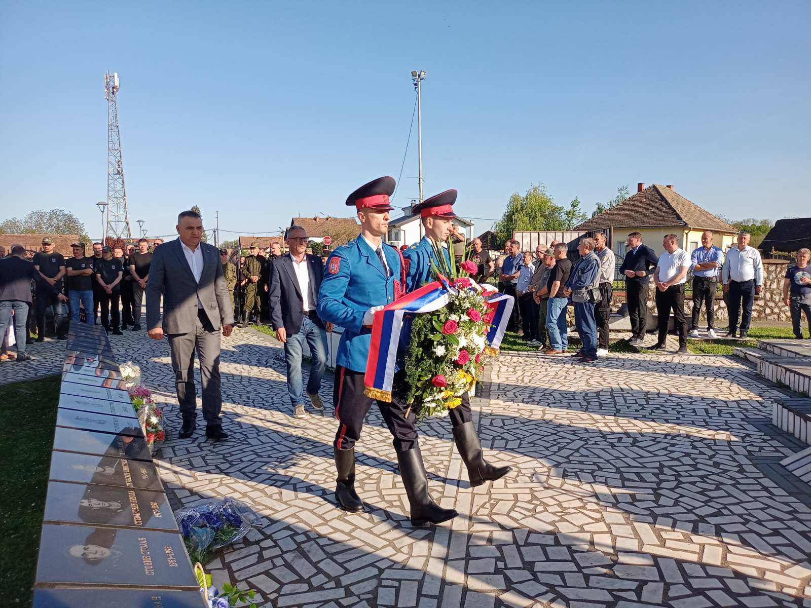 Savo Minić na parastosu u Obudovcu 