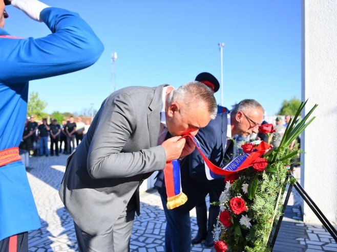 Savo Minić u Obudovcu (Foto: x.com/vlada_srpske) 