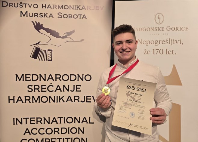Ђорђе Перић најбољи на Међународном фестивалу хармонике у Словенији
