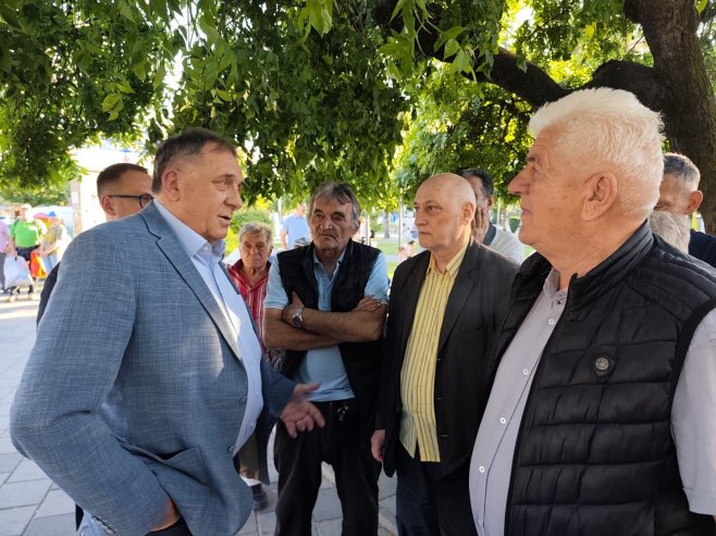 Милорад Додик у Бијељини (фото: x.com/MiloradDodik) - 