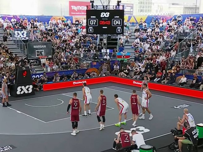 Србија - Летонија (Фото/screenshot FIBA3x3 - The 3x3 Basketball Channel) Србија - Летонија (Фото/screenshot FIBA3x3 - The 3x3 Basketball Channel) -