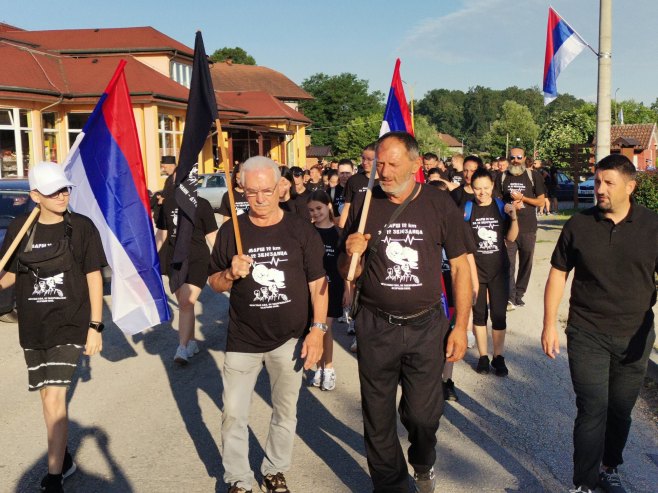 Марш "12 километара за 12 звјездица" - Фото: СРНА
