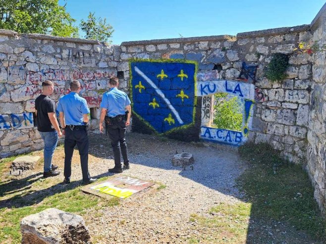 На Зворничкој тврђави увредљиви и антисрпски графити