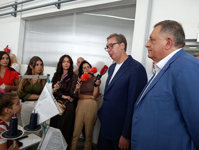 Додик и Вучић стигли у Дрвар