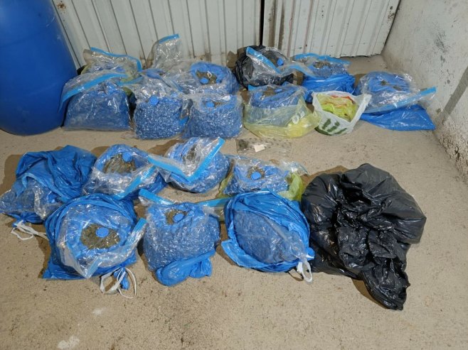 Акција "Вакум" у Добоју: Пронађене 93 стабљике и око 17,7 килограма марихуане, ухапшена два лица
