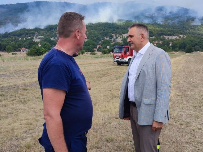Minić u selu Donja Bijenja kod Nevesinja (foto: RTRS)