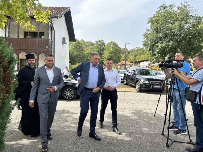 Dodik u Čelincu (foto: RTRS)