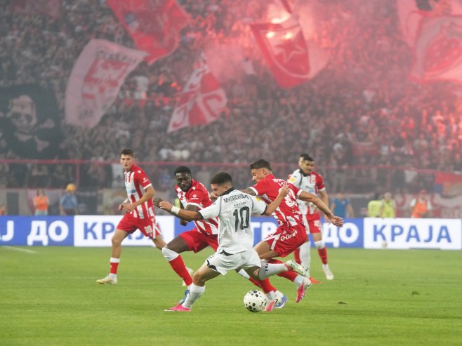 Utakmica, Crvena zvezda - Partizan (foto: TANJUG/ MILOŠ MILIVOJEVIĆ/ bg)