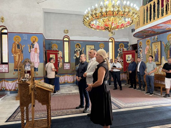 Минић и Цвијановић у Лопарама - Фото: РТРС