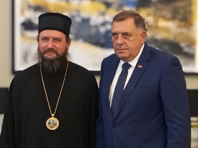 Додик са епископом Сергијем у духу узајамног поштовања и искреног разумијевања