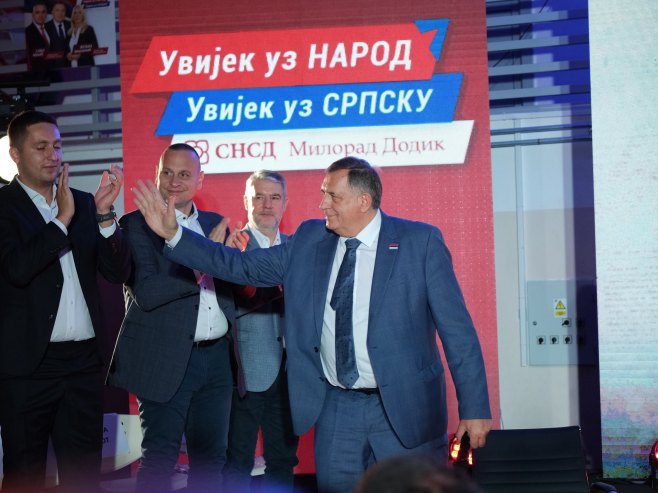 Додик: Старчевица показала снагу СНСД-а и велику подршку нашим кандидатима