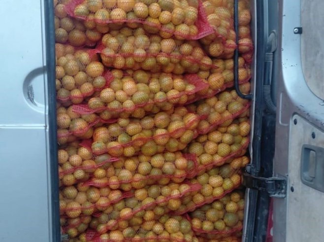 Спријечен незаконит увоз 4.500 килограма мандарина из Хрватске