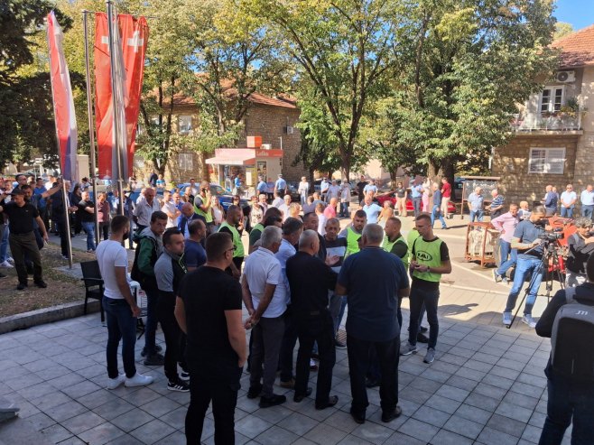 Протести у Билећи Протести у Билећи - Фото: СРНА