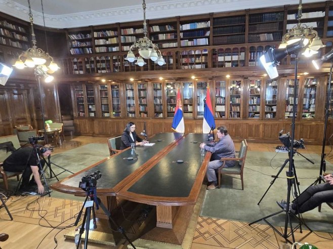 У Народној скупштини Србије снимају се нове епизоде подкаста "Отаџбина" Меморијалног центра Српске (ФОТО)