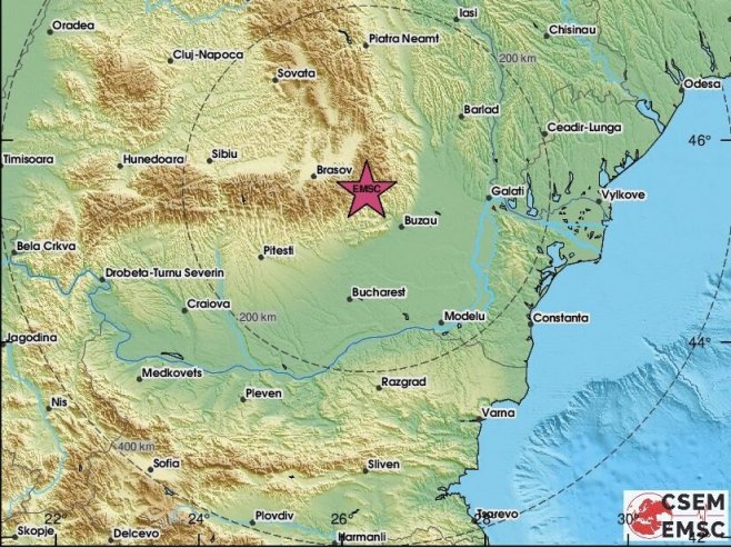 Јак земљотрес погодио Румунију