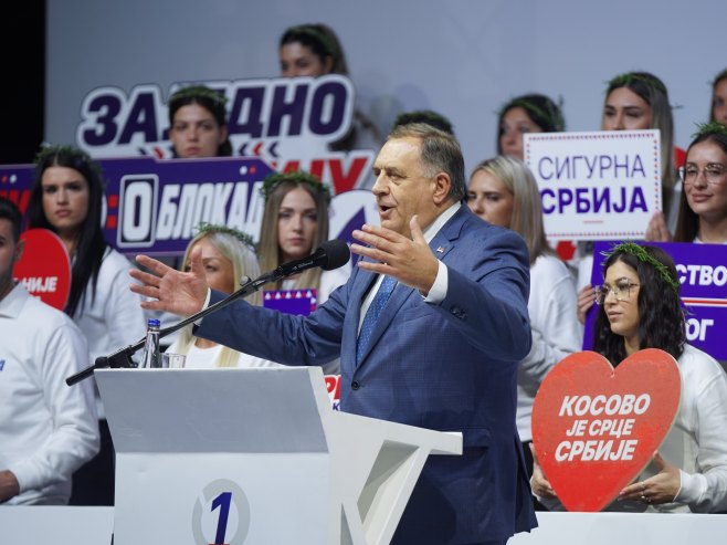 Додик: Српска уз Вучића, живимо наш српски сан (ВИДЕО)